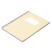 Esthetische zachte pastel effen kleur compositie notitieboek (Linkerzijde)