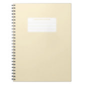 Esthetische zachte pastel effen kleur compositie notitieboek (Voorkant)