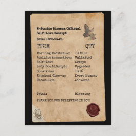 Esthetische Zelfliefde Ontvangst Manifestatie  Briefkaart