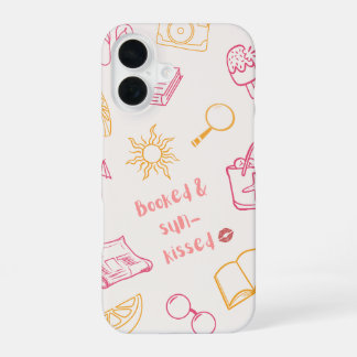 Esthetische Zomerlees Telefoonhoes iPhone 16 Hoesje