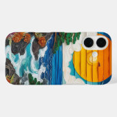 Esthetische zomerse oceaan zonsondergang ontspanne Case-Mate iPhone case (Achterkant (horizontaal))