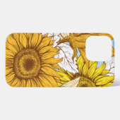 Esthetische Zonnebloem en de Blue Sky Phone Case iPhone Hoesje (Achterkant horizontaal)