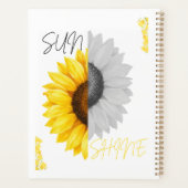 Esthetische Zonneschijn Zonnebloem Spiraal Noteboo Planner (Achterkant)