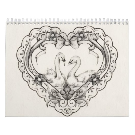 Esthetische Zwaan Kalender (Hoes)