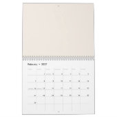 Esthetische Zwaan Kalender (Feb 2027)