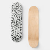 Esthetische zwart wit dierenprint persoonlijk skateboard (Voorkant)
