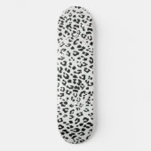 Esthetische zwart wit dierenprint persoonlijk skateboard (Voorkant)