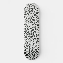 Esthetische zwart wit dierenprint persoonlijk skateboard