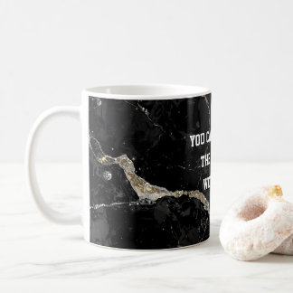 Esthetische zwarte en gouden Kintsugi met subtiele Koffiemok