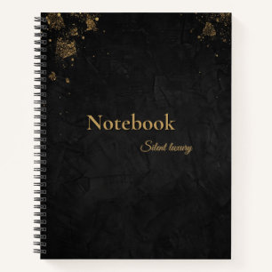 Esthetische zwarte hardcover Notitieboek