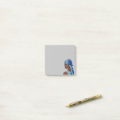 Esthetische zwarte vrouw met durag Art kunstwerk Post-it® Notes (Op bureau)