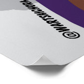 Esthetische zwarte vrouw natuurlijk haar poster (Hoek)