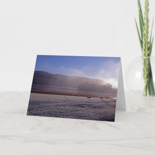 Esthwiate Water Winter Feestdagen Kaart (Voorkant)