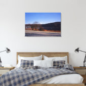 Esthwiate Water Winter Holiday Card Canvas Afdruk (Insitu (Slaapkamer))