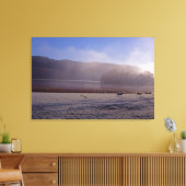 Esthwiate Water Winter Holiday Card Canvas Afdruk (Insitu (Woonkamer))