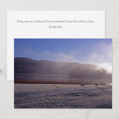 Esthwiate Water Winter Holiday Card Feestdagenkaart (Voorkant / Achterkant)