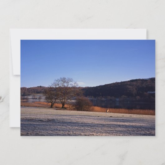 Esthwiate Water Winter Holiday Card Feestdagenkaart (Voorkant)