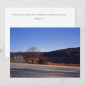 Esthwiate Water Winter Holiday Card Feestdagenkaart (Voorkant / Achterkant)