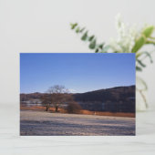 Esthwiate Water Winter Holiday Card Feestdagenkaart (Staand voorkant)