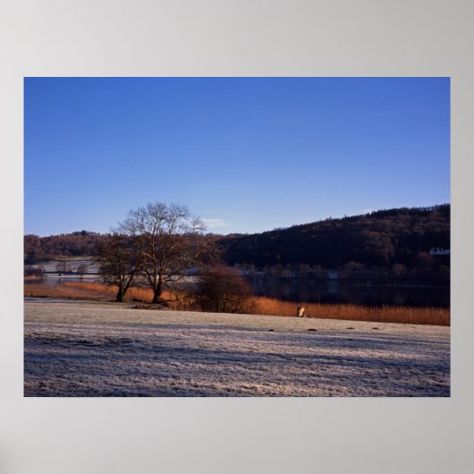 Esthwiate Water Winter Holiday Card Poster (Voorkant)