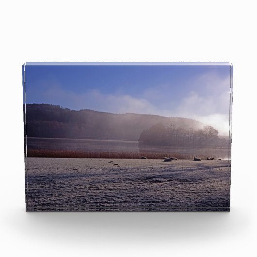 Esthwiate Water Winter Holiday Card Poster Fotoblokken (Voorkant)