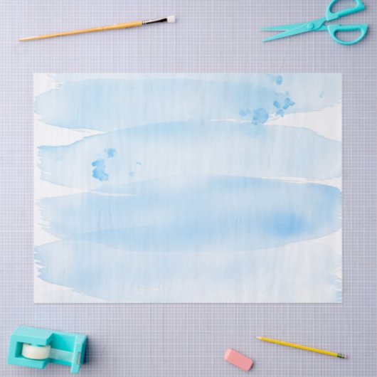 Estilo Acuarela Azul – Minimalista, Fresco y Elega Tissuepapier (Craft)
