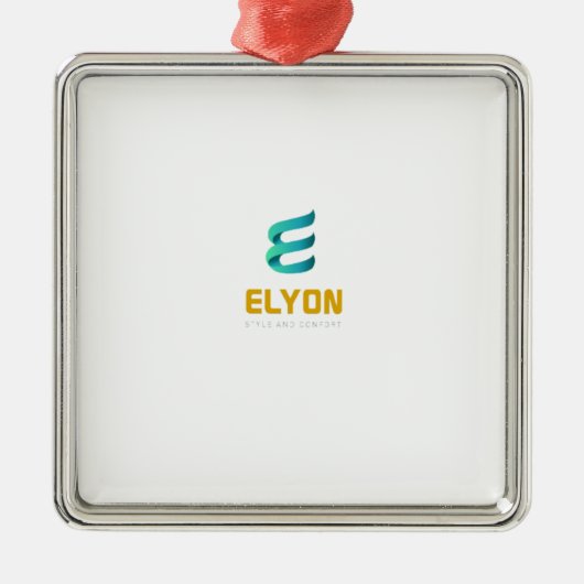 Estilo: Adorno cuadrado superior Metalen Ornament (Voorkant)