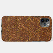 Estilo alvenaria rústica marrom e tom dourado Case-Mate iPhone case (Achterkant (horizontaal))