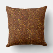 Estilo alvenaria rústica marrom e tom dourado kussen (Achterkant)