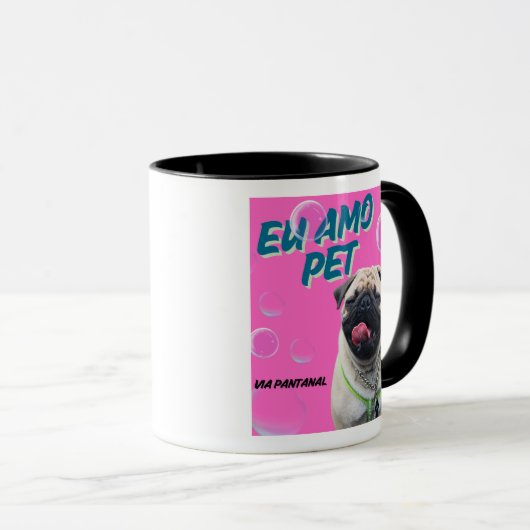 Estilo: Caneca Combo Via Pantanal pet rosa Mok (Voorkant rechts)