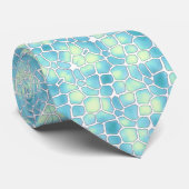 estilo mosaico turquesa con amarillo stropdas (Opgerold)