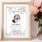 Estische Hond Handtekening Drink teken Poster