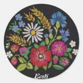 Estische Stickers van wilde bloemen (Voorkant)