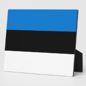 Estische vlag plaquette fotoplaat (Zijkant)