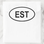 Estland "EST" Ovale Sticker (Tas)