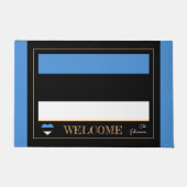Estland & Estlandse vlag huis matten / sport Welko (Voorkant)