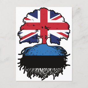 Estland Estonian UK Verenigd Koninkrijk Briefkaart