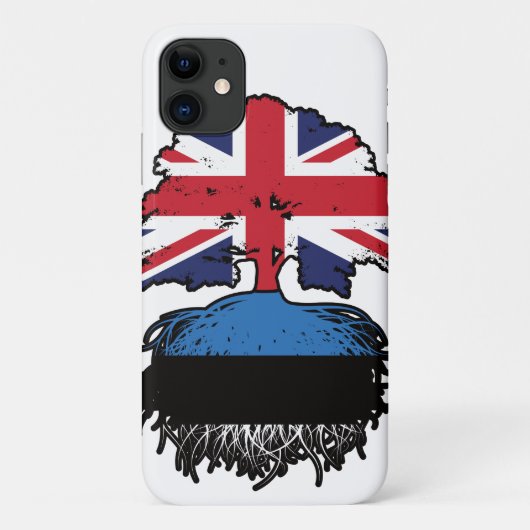 Estland Estonian UK Verenigd Koninkrijk Case-Mate iPhone Case (Achterkant)