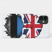 Estland Estonian UK Verenigd Koninkrijk Case-Mate iPhone Case (Achterkant (horizontaal))