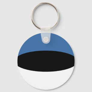 Estland Fisheye Flag Sleutelhanger