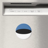 Estland Fisheye Vlag Magneet (Insitu (Vaatwasser))
