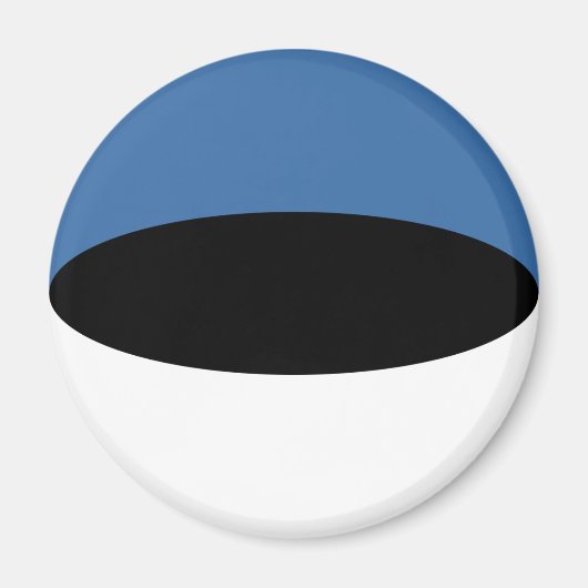 Estland Fisheye Vlag Magneet (Voorkant)