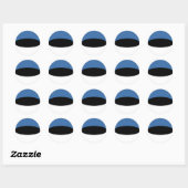 Estland Fisheye Vlag Sticker (Vel)