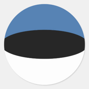 Estland Fisheye Vlag Sticker