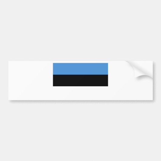 Estland Flag EE Bumpersticker (Voorkant)