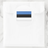 Estland FLAG International Ronde Sticker (Tas)