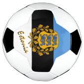 Estland, Football en Estse vlag / sport Voetbal (Gedraaid)