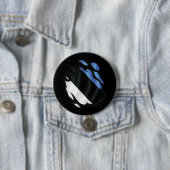 Estland Gescheurde Vlag Ronde Button 7,6 Cm (In situ)
