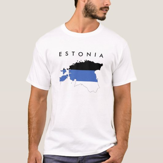 estland - kaart - modelsymbool t-shirt (Voorkant)