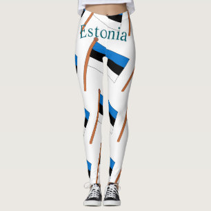 Estland Land Vlag Thunder_Cove Leggings